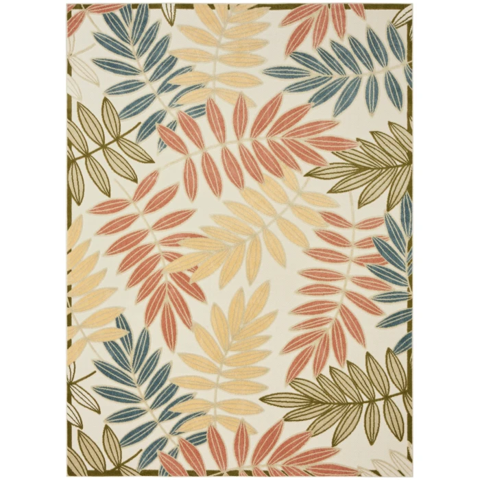 Nourison Aloha Ivory Rose ALH18 9 ft. X 12 ft. Rect. Rug