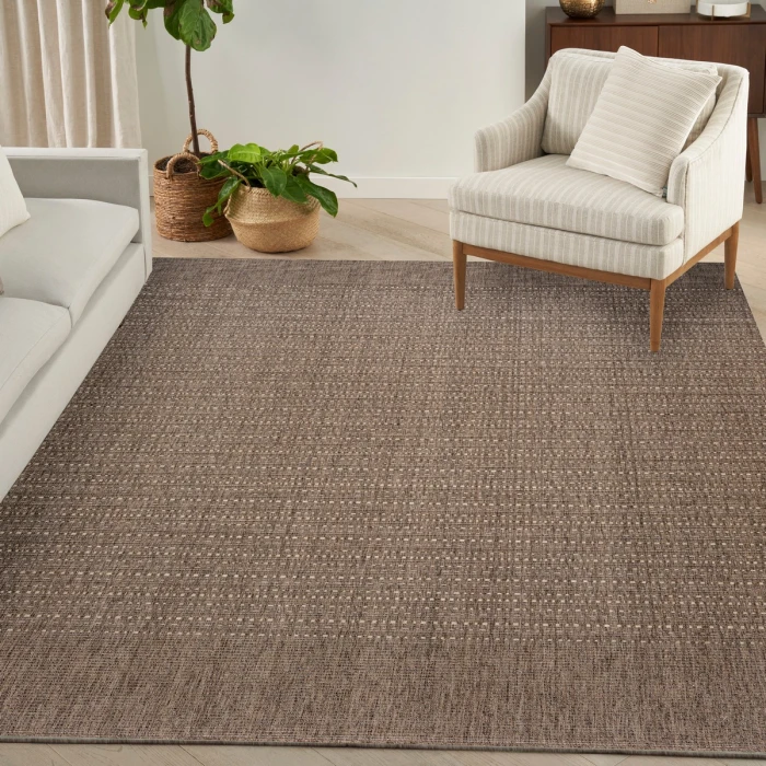 Nourison Tulum Brown TLM01 10 ft. X 14 ft. Rect. Rug