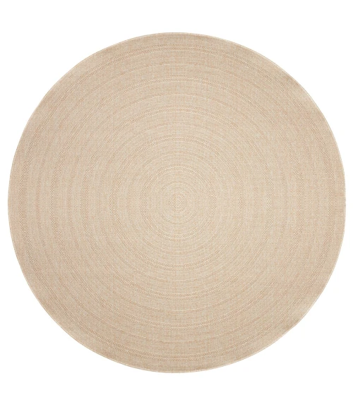 Nourison Tulum Cream TLM04 8 ft. X Round Rug