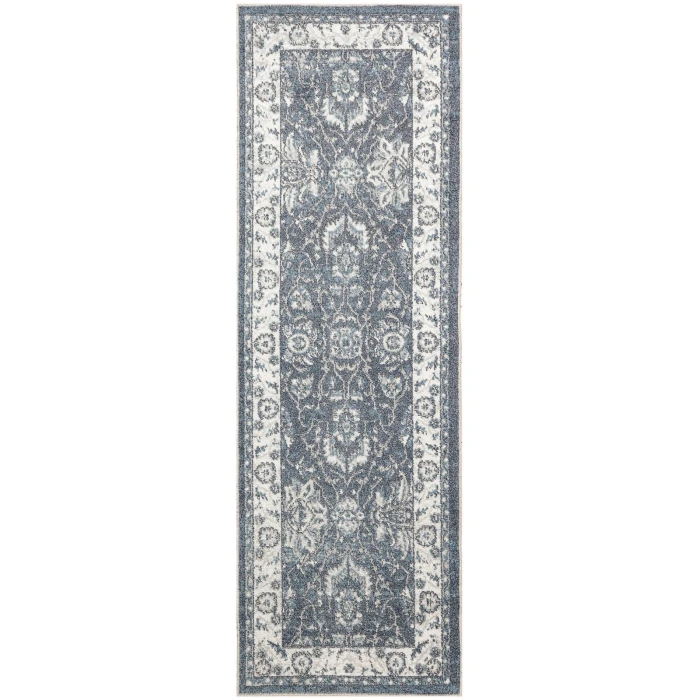 Nourison Astra Machine Washable Slate ASW20 2 ft. x 6 ft. Rect. Rug