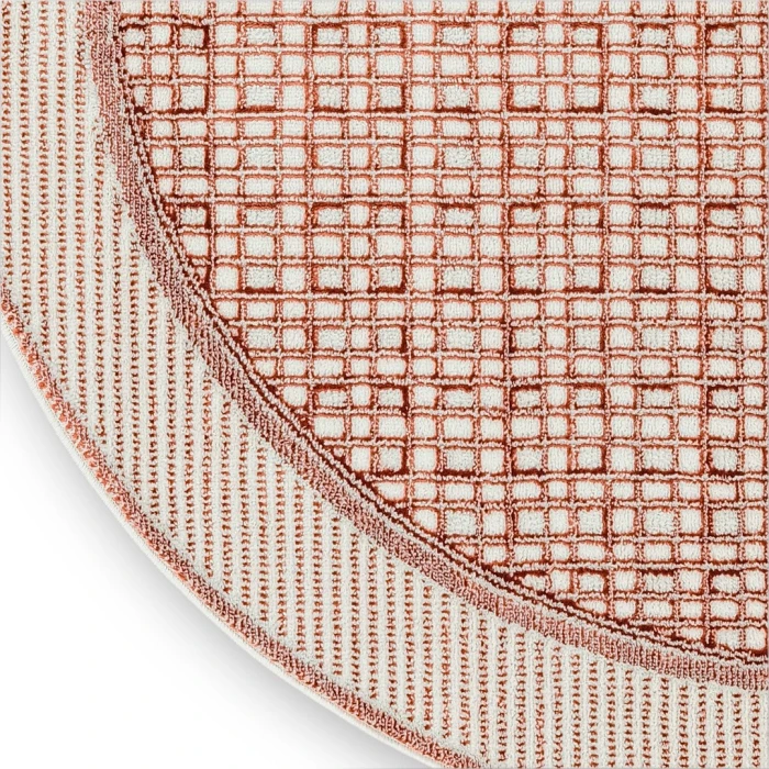 Nourison Nordic Brick Ivory NRC03 5ft. x Round Round Rug