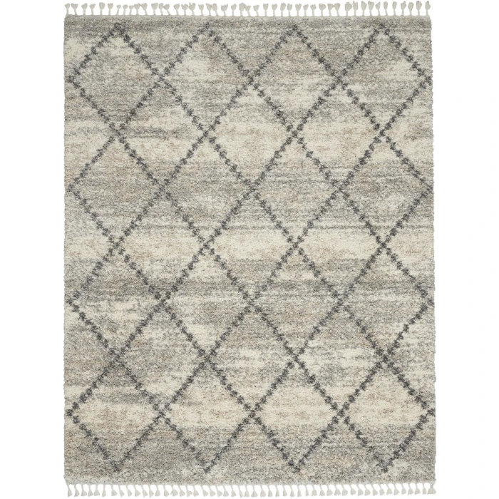 Nourison Home Oslo Shag Grey OSL01 9ft. x 12ft. Rect. Rug
