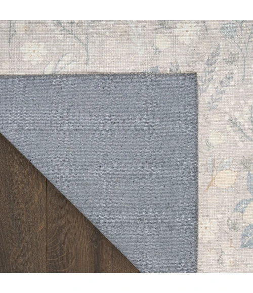 Nourison Home Botanical Washables Grey BOT04 2ft. x 6ft. Rect. Rug