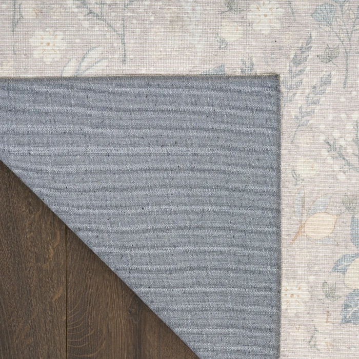 Nourison Home Botanical Washables Grey BOT04 2ft. x 6ft. Rect. Rug