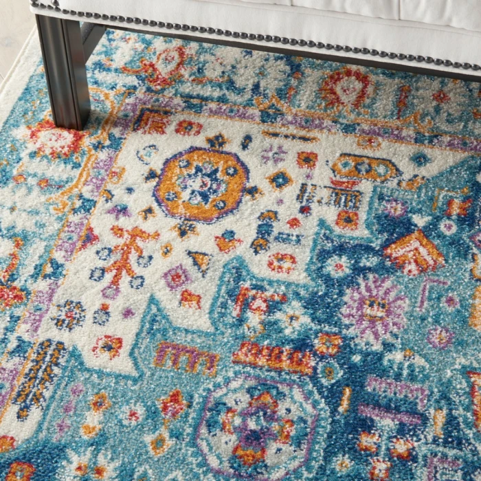 Nourison Passion Ivory Multicolor PSN29 5ft. 3in. x 7ft. 3in. Rect. Rug