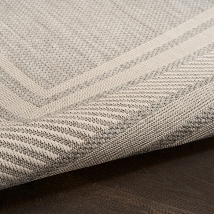 Nourison Horizon Indoor/Outdoor Grey HOZ03 9 ft. X 12 ft. Rect. Rug