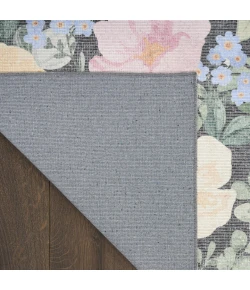 Nourison Home Botanical Washables Grey BOT01 4ft. x 6ft. Rect. Rug