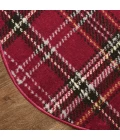 Nourison Home Grafix Red GRF03 3ft. x Round Round Rug