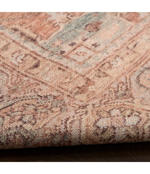 Nourison Vintage Washables Coral Mint VWS11 7 ft. 10 in. X 9 ft. 10 in. Rect. Rug