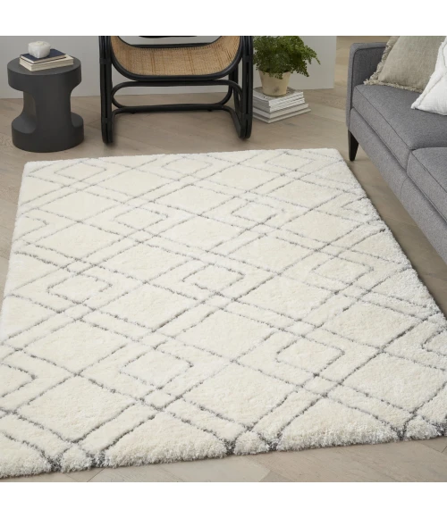 Nourison Home Dreamy Shag Cream / Ivory DRS07 5ft.3in. x 7ft.3in. Rect. Rug
