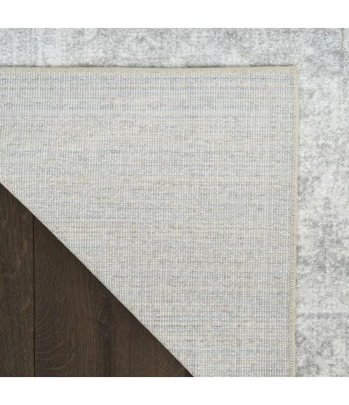 Nourison Astra Machine Washable Light Grey ASW11 10ft. x 14ft. Rect. Rug