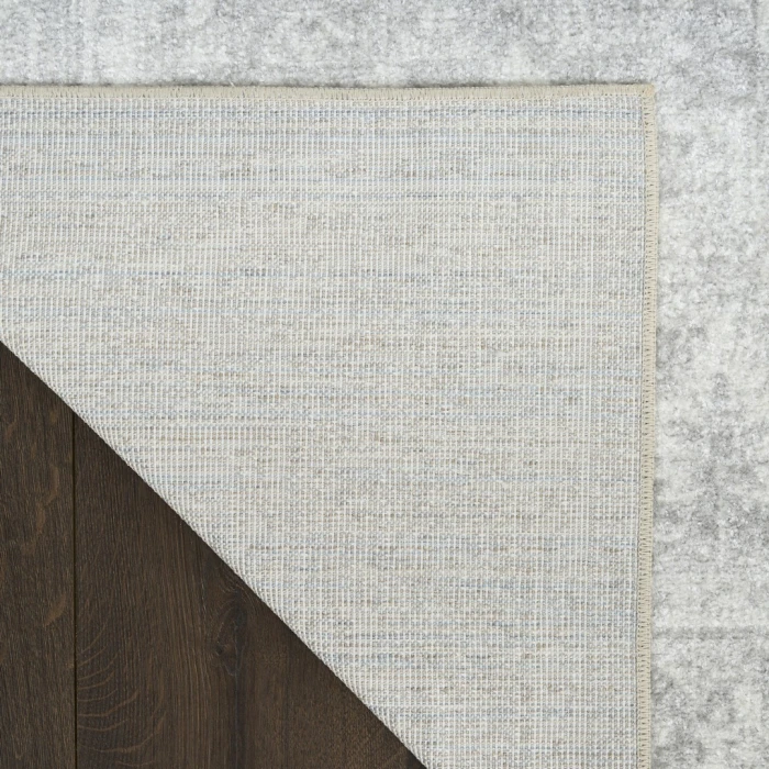 Nourison Astra Machine Washable Light Grey ASW11 10ft. x 14ft. Rect. Rug