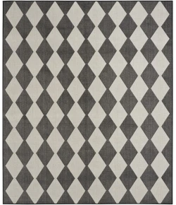Nourison Positano Black POS04 10ft. x 14ft. Rect. Rug
