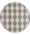 Nourison Positano Charcoal POS04 5ft. Round Rug