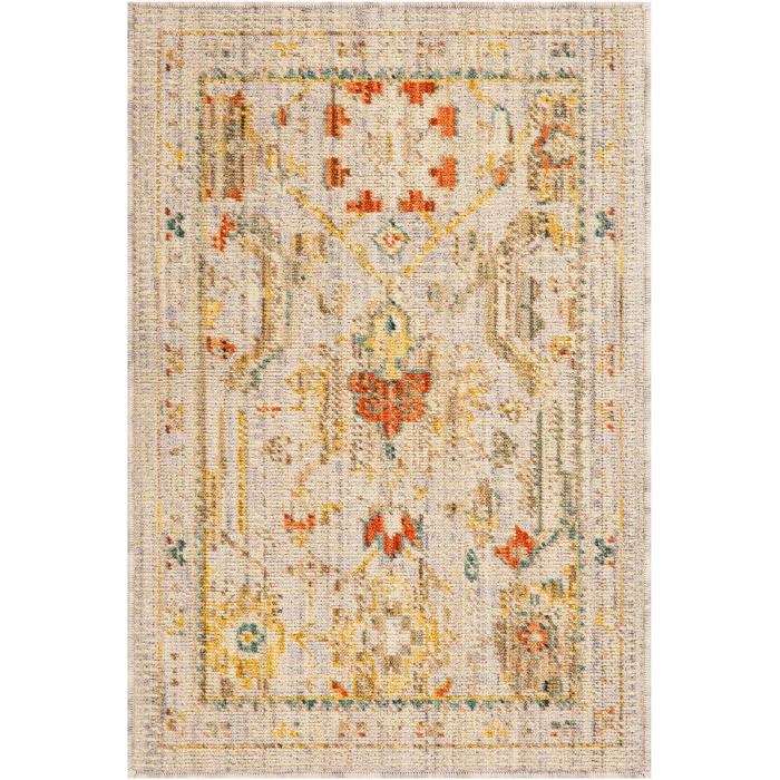 Nourison Antique Bloom Taupe Multicolor ANB02 2ft. x 3ft. Rect. Rug