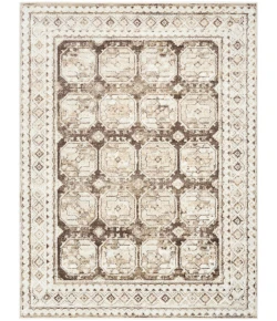 Nourison Home Dekor DEK01 Ivory Brown 4 ft. X 6 ft. Area Rug