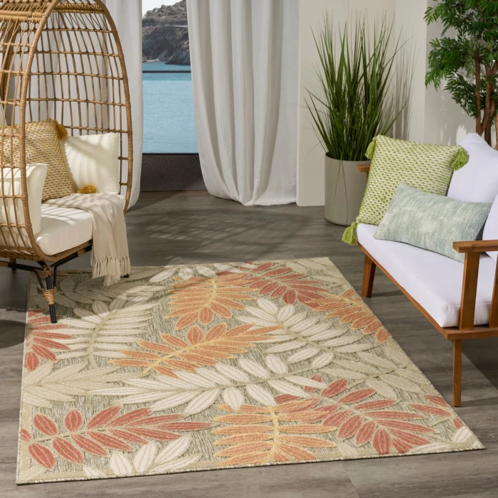 Nourison Aloha Sage Rose ALH18 3 ft. 6 in. X 5 ft. 6 in. Rect. Rug