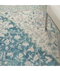 Nourison Tranquil Ivory Turquoise TRA07 5ft.3in. x 7ft.3in. Rect. Rug