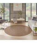 Nourison Tulum Brown TLM04 8 ft. X Round Rug