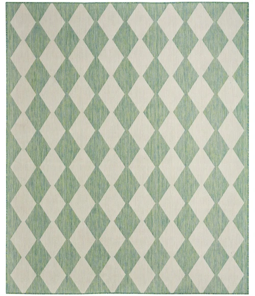 Nourison Positano Blue Green POS04 8 ft. X 10 ft. Rect. Rug