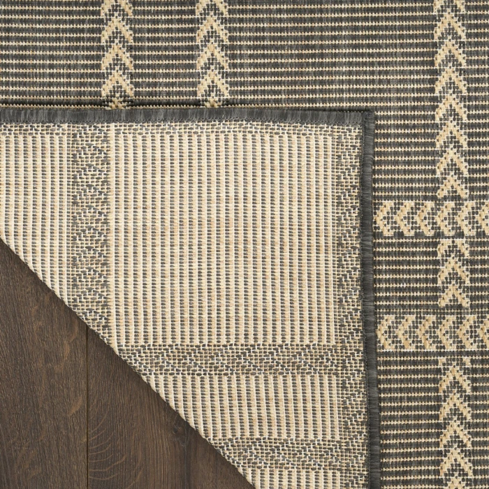 Nourison Home Horizon Indoor/Outdoor Black HOZ04 2ft. x 6ft. Rect. Rug