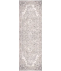 Nourison Home Vintage Washables VWS07 Light Blue 2 ft. X 6 ft. Area Rug