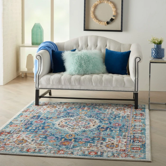 Nourison Passion Ivory Multicolor PSN29 5ft. 3in. x 7ft. 3in. Rect. Rug