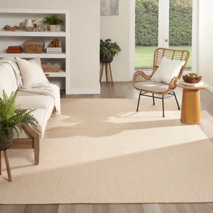 Nourison Courtyard Natural COU01 8 ft. X 10 ft. Rect. Rug