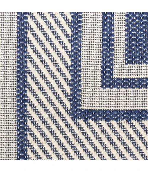 Nourison Horizon Indoor/Outdoor Navy HOZ03 2 ft. 2 in. X 8 ft. Rect. Rug