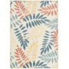 Nourison Home Aloha ALH18 Ivory Blue 5 ft. 3 in. X 7 ft. 5 in. Area Rug