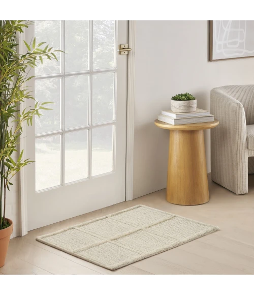 DKNY Pure Framework Cream / Ivory FRA01 2ft. x 3ft. Rect. Rug