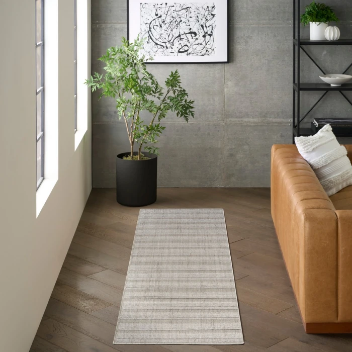 DKNY Pure Multi Weave Grey MTW01 10 ft. Rect. Rug