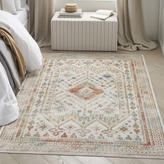 Nourison Thalia Beige Multicolor THL04 4ft. x 6ft. Rect. Rug