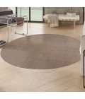 Nourison Tulum Brown TLM03 8 ft. X Round Rug