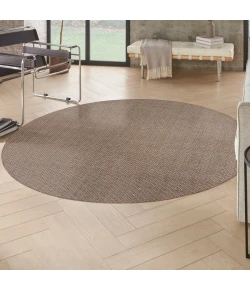 Nourison Home Tulum TLM03 Brown 8 ft. Round Area Rug