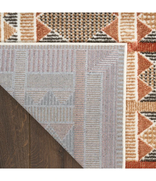 Nourison Nordic Rust Multicolor NRC06 8 ft. X 10 ft. Rect. Rug
