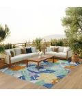 Nourison Home Suncoast Blue SNC01 7ft.10in. x 9ft.10in. Rect. Rug
