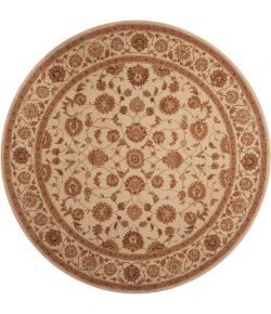 Nourison Home Heritage Hall Beige HE08 9ft. x Round Round Rug