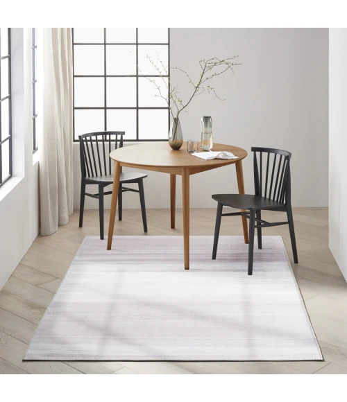 Nourison Launder Ivory LDR01 5ft.3in. x 7ft.3in. Rect. Rug