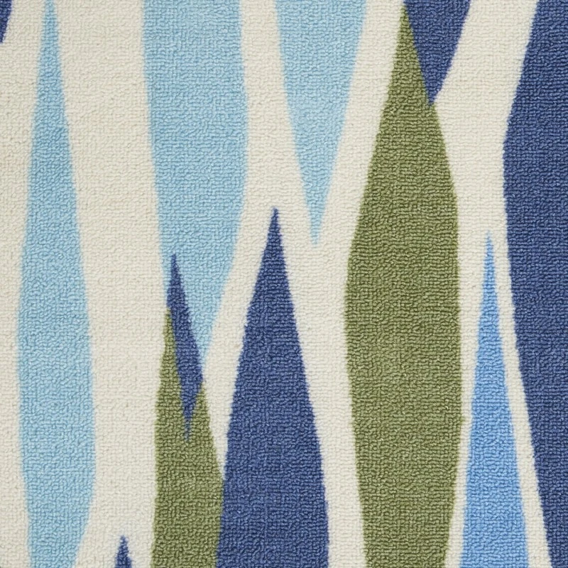 Waverly Sun N' Shade Blue SND01 6ft.6in. x Square Square Rug