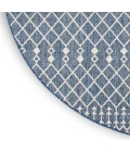 Nourison Positano Navy Blue POS02 6ft. Round Rug