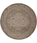 Nourison Tulum Brown TLM05 8 ft. X Round Rug