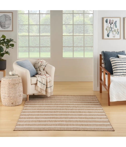 Nourison Positano Beige Ivory POS03 6 ft. X 9 ft. Rect. Rug