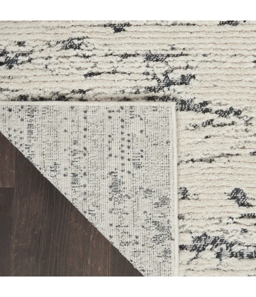 Nourison Zermatt Ivory Blue ZER03 7ft.10in. x 9ft.10in. Rect. Rug