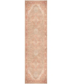 Nourison Home Vintage Washables VWS07 Coral Taupe 2 ft. 2 in. X 8 ft. Area Rug