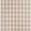 Nourison Positano Beige POS04 10ft. Square Rug