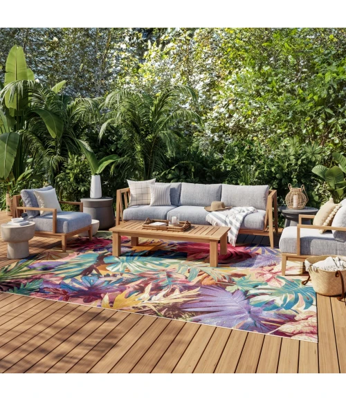 Nourison Home Color Splash Multicolored CSP07 7ft.10in. x 9ft.10in. Rect. Rug