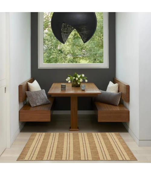Nourison Home Horizon Indoor/Outdoor Tan HOZ05 3ft. x 5ft. Rect. Rug