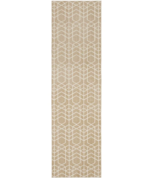 Nourison Home Washable Charm Beige WCH01 2ft.2in. x 10ft. Rect. Rug