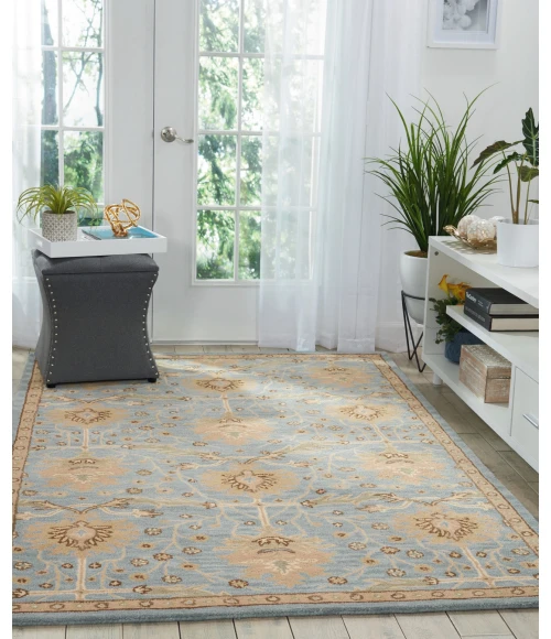 Nourison Home Jazmine Blue JAZ02 5ft.3in. x 7ft.5in. Rect. Rug